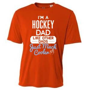 Cool Fathers Day Design Hockey Dad Meaningful Gift Cooling Performance Crew T-Shirt