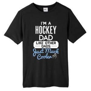 Cool Fathers Day Design Hockey Dad Meaningful Gift Tall Fusion ChromaSoft Performance T-Shirt