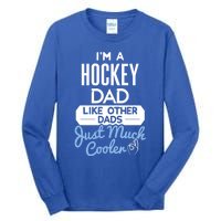 Cool Fathers Day Design Hockey Dad Meaningful Gift Tall Long Sleeve T-Shirt