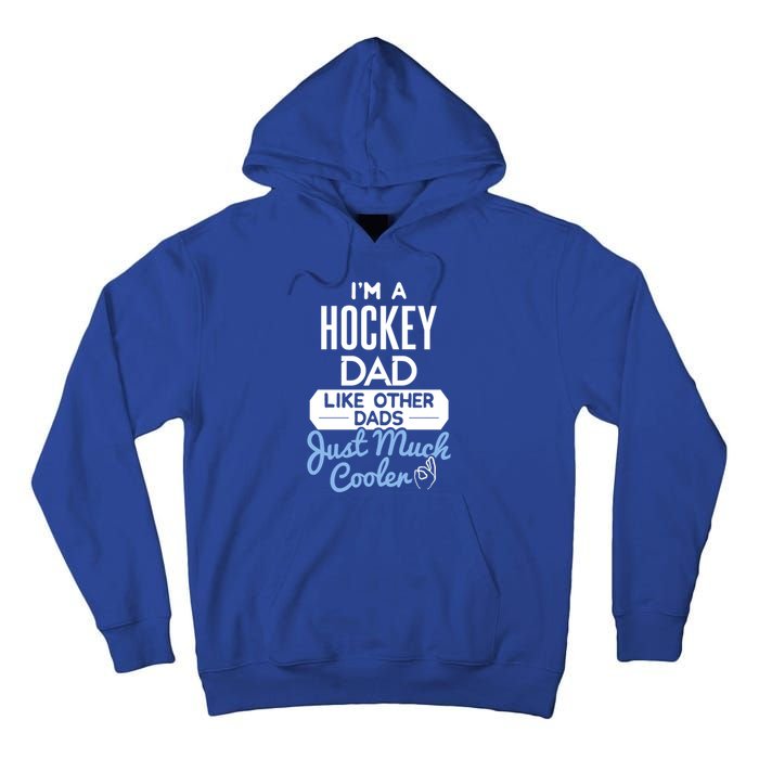 Cool Fathers Day Design Hockey Dad Meaningful Gift Tall Hoodie