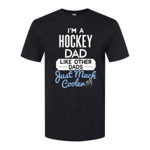 Cool Fathers Day Design Hockey Dad Meaningful Gift Softstyle CVC T-Shirt