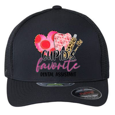 Cupid's Favorite Dental Assistant Dentist Valentines Day Gift Flexfit Unipanel Trucker Cap