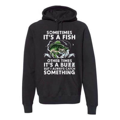 Cool Fishing Design For  Fishing Rod Fish Fisherman Premium Hoodie