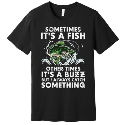 Cool Fishing Design For  Fishing Rod Fish Fisherman Premium T-Shirt