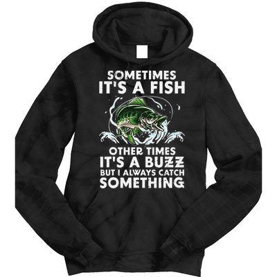 Cool Fishing Design For  Fishing Rod Fish Fisherman Tie Dye Hoodie