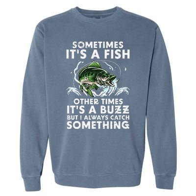 Cool Fishing Design For  Fishing Rod Fish Fisherman Garment-Dyed Sweatshirt