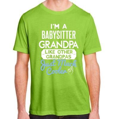 Cool Fathers Day Design Sitter Grandpa Cute Gift Adult ChromaSoft Performance T-Shirt