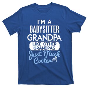 Cool Fathers Day Design Sitter Grandpa Cute Gift T-Shirt