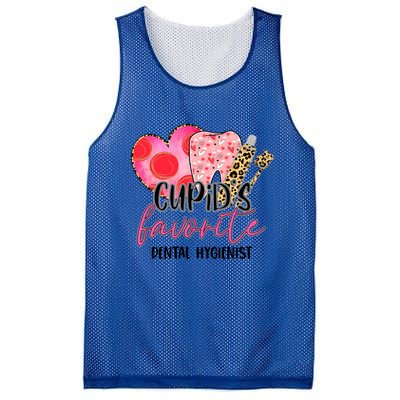 Cupid's Favorite Dental Hygients Dentist Valentines Day Funny Gift Mesh Reversible Basketball Jersey Tank