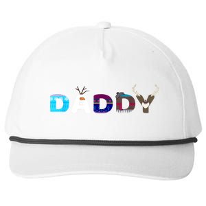 Christmas Frozen Dad And Mom Birthday Daddy Family Party Snowman Gift Snapback Five-Panel Rope Hat