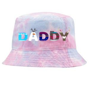 Christmas Frozen Dad And Mom Birthday Daddy Family Party Snowman Gift Tie-Dyed Bucket Hat