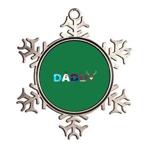 Christmas Frozen Dad And Mom Birthday Daddy Family Party Snowman Gift Metallic Star Ornament