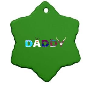 Christmas Frozen Dad And Mom Birthday Daddy Family Party Snowman Gift Ceramic Star Ornament