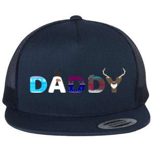 Christmas Frozen Dad And Mom Birthday Daddy Family Party Snowman Gift Flat Bill Trucker Hat