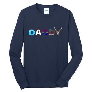 Christmas Frozen Dad And Mom Birthday Daddy Family Party Snowman Gift Tall Long Sleeve T-Shirt