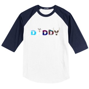 Christmas Frozen Dad And Mom Birthday Daddy Family Party Snowman Gift Baseball Sleeve Shirt