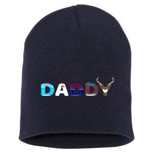 Christmas Frozen Dad And Mom Birthday Daddy Family Party Snowman Gift Short Acrylic Beanie