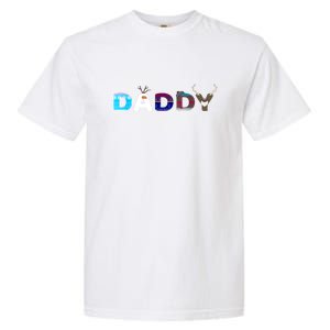 Christmas Frozen Dad And Mom Birthday Daddy Family Party Snowman Gift Garment-Dyed Heavyweight T-Shirt