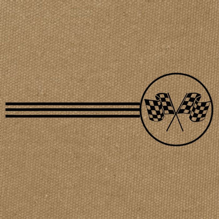 Checker Flag Dirt Track Racing Checkered Flag Racing Rally Cotton Canvas Backpack