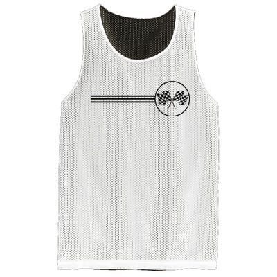 Checker Flag Dirt Track Racing Checkered Flag Racing Rally Mesh Reversible Basketball Jersey Tank