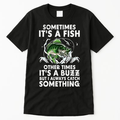 Cool Fishing Design For Fisher Fishing Rod Fish Fisherman Gift Tall T-Shirt