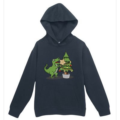 Cute Funny Dinosaur T Rex Tyrannosaurus Christmas Urban Pullover Hoodie