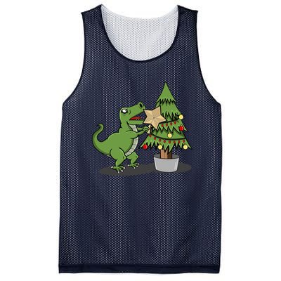 Cute Funny Dinosaur T Rex Tyrannosaurus Christmas Mesh Reversible Basketball Jersey Tank