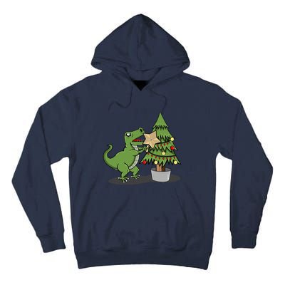 Cute Funny Dinosaur T Rex Tyrannosaurus Christmas Tall Hoodie