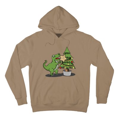 Cute Funny Dinosaur T Rex Tyrannosaurus Christmas Hoodie