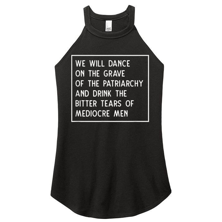 Cute Funny Dance On The Grave Of The Patriarchy Social Justice Feminist Women's Perfect Tri Rocker Tank