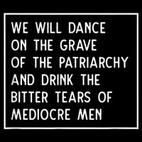 Cute Funny Dance On The Grave Of The Patriarchy Social Justice Feminist Zip Tote Bag