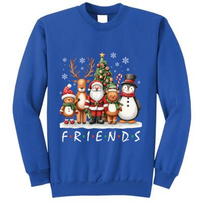 Christmas Friends Dabbing Santa Rudolph Snow Reindeer Gift Sweatshirt