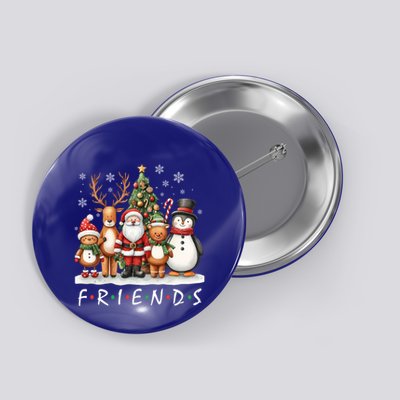Christmas Friends Dabbing Santa Rudolph Snow Reindeer Gift Button