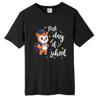 Colorful First Day Of School Learning Tall Fusion ChromaSoft Performance T-Shirt