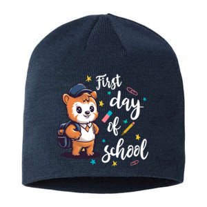 Colorful First Day Of School Learning Sustainable Beanie