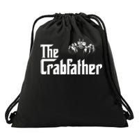 Crab Fishing Dad The Crabfather Drawstring Bag