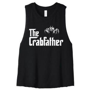 Crab Fishing Dad The Crabfather Women's Racerback Cropped Tank