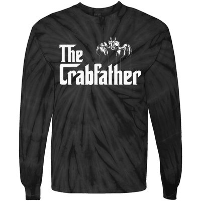 Crab Fishing Dad The Crabfather Tie-Dye Long Sleeve Shirt