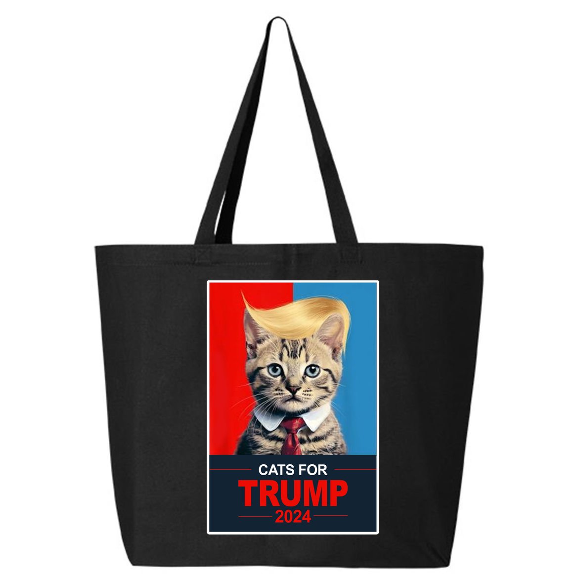Cats For Donald Trump 2024 Election 25L Jumbo Tote