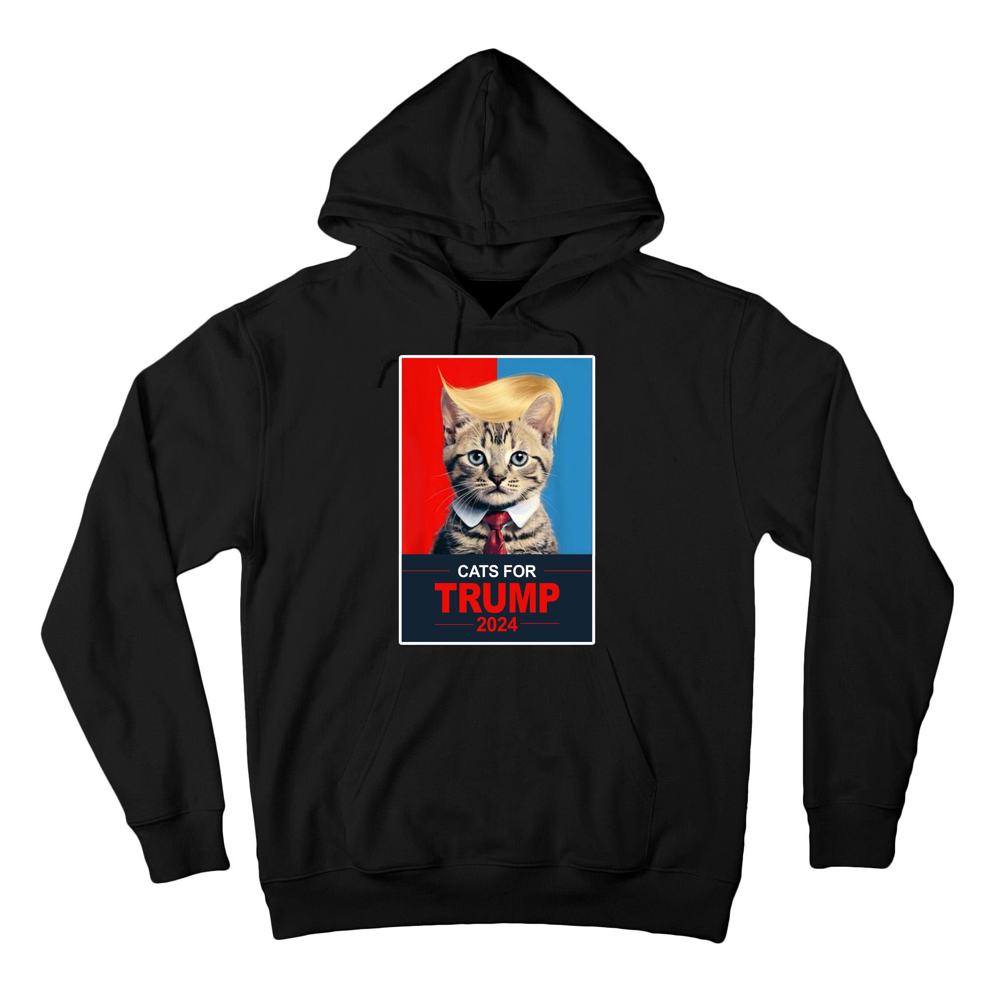 Cats For Donald Trump 2024 Election Tall Hoodie