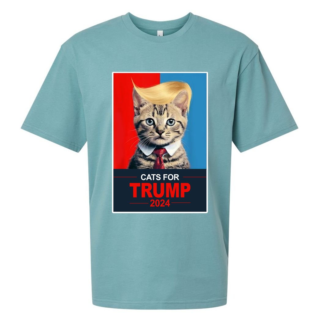Cats For Donald Trump 2024 Election Sueded Cloud Jersey T-Shirt