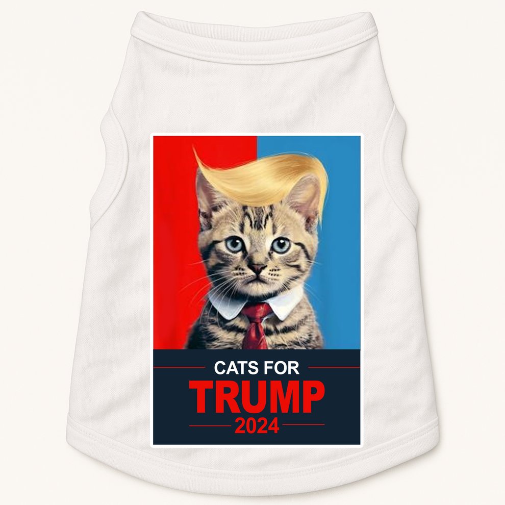 Cats For Donald Trump 2024 Election Doggie Tank