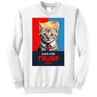 Cats For Donald Trump 2024 Election Sweatshirt