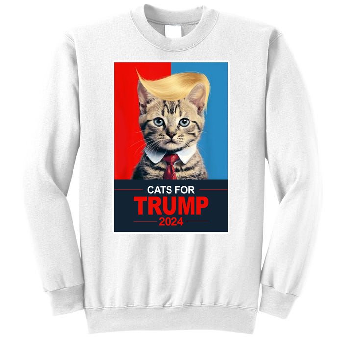 Cats For Donald Trump 2024 Election Sweatshirt