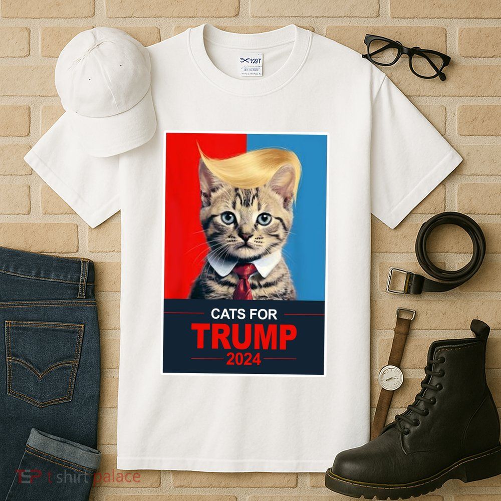Cats For Donald Trump 2024 Election Tall T-Shirt