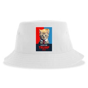 Cats For Donald Trump 2024 Election Sustainable Bucket Hat