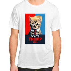 Cats For Donald Trump 2024 Election Adult ChromaSoft Performance T-Shirt