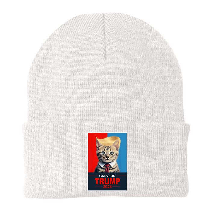 Cats For Donald Trump 2024 Election Knit Cap Winter Beanie