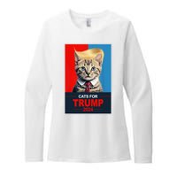 Cats For Donald Trump 2024 Election Womens CVC Long Sleeve Shirt