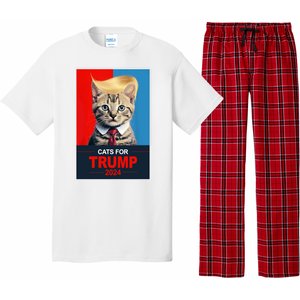 Cats For Donald Trump 2024 Election Pajama Set